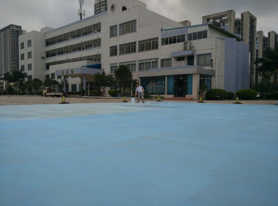 广西柳州文华中学塑胶跑道工程